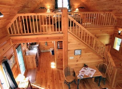 24X24 ONE BEDROOM CABIN WITH LOFT - Google Search | Cabin loft, Small log cabin, Log cabin loft