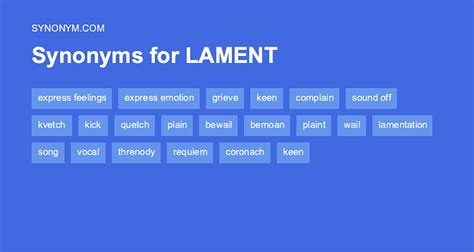 Another word for LAMENT > Synonyms & Antonyms