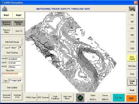 3D contour map of Morenci Mine, which is updated and contoured on ...