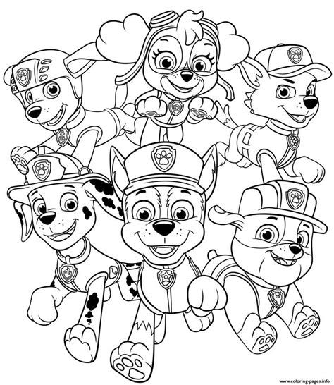 Print All Paw Patrol Pups coloring pages | Paw patrol coloring pages ...