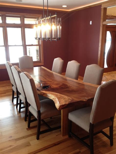 Live Edge Dining Table - Modern - Dining Room - Other - by Woodland Creek Furniture | Houzz