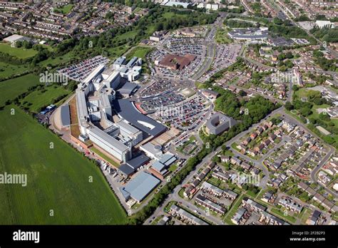 aerial view of University Hospital Coventry & Warwickshire, Coventry, UK Stock Photo - Alamy