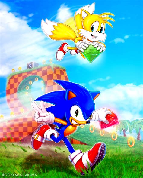 ArtStation - Sonic and Tails fan art, Neal Akuma | Hedgehog art, Sonic, Fan art