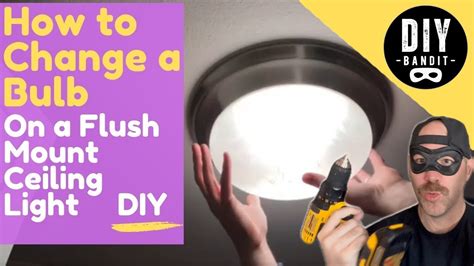 How To Change Light Bulb In Flat Ceiling Fixture | Shelly Lighting