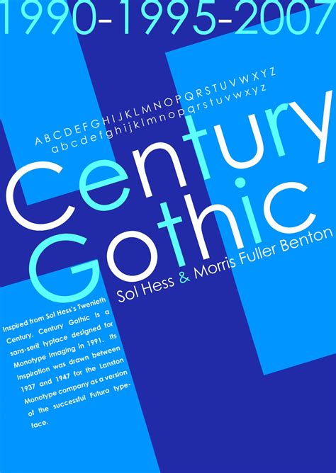 Century Gothic Poster Fonts, Typography Poster Design, Typographic Poster, Type Posters ...