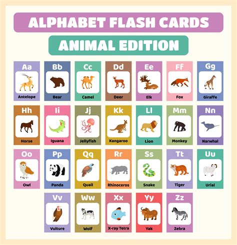 7 Best Images of Printable Animal Flash Cards - Kids Flash Cards Farm Animals Pictures, Animal ...