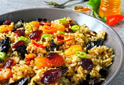 Basmati Rice Pilaf with Fruits and Nuts - The Vegan Atlas