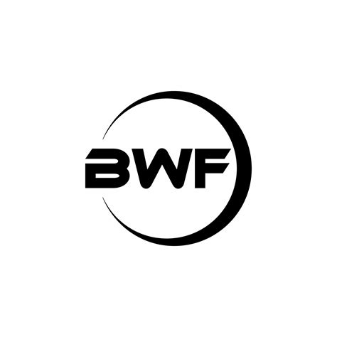 bwf letra logo diseño en ilustración. vector logo, caligrafía diseños ...