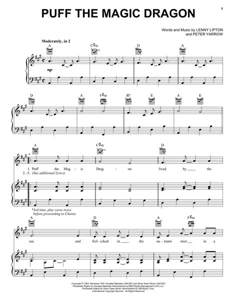 Puff The Magic Dragon | Sheet Music Direct