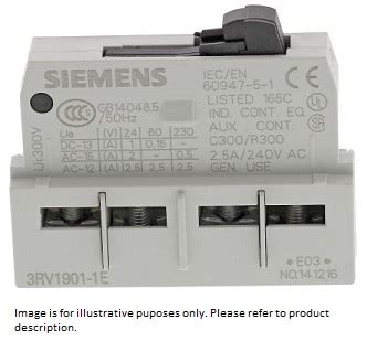 3RV1901-1E Siemens Auxiliary Contact - Gazellec