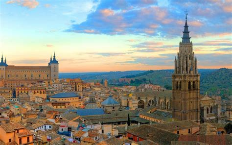 Download Panorama Architecture Building Spain Cityscape City Man Made Toledo HD Wallpaper