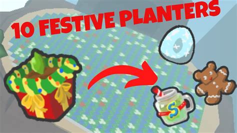 so I opened 10 *FESTIVE PLANTERS* and got this... (Bee Swarm Simulator ...