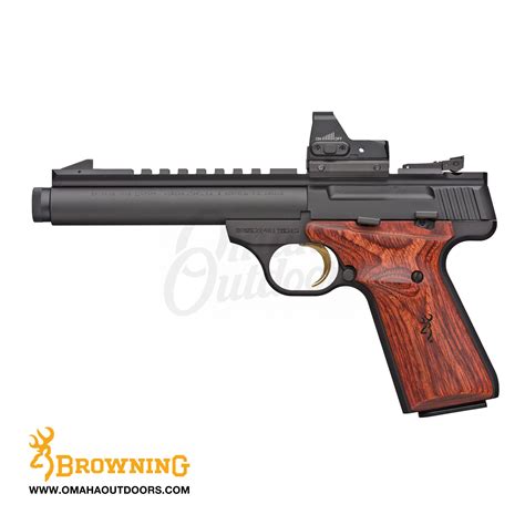 Browning Buck Mark Field Target Suppressor Ready 10 RD 22LR Pistol CT Red Dot Sight - Omaha Outdoors