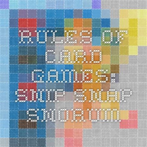 Rules of Card Games: Snip Snap Snorum | Kings card game, Card games, Games