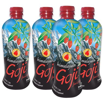 Himalayan Goji Juice - 1 Liter Bottle (Case of 4)