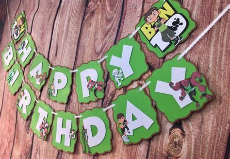 Ben 10 Birthday Banner | Ben 10 birthday, Birthday banner, Happy birthday name