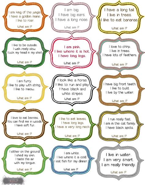 Riddles For Kids Free Printable