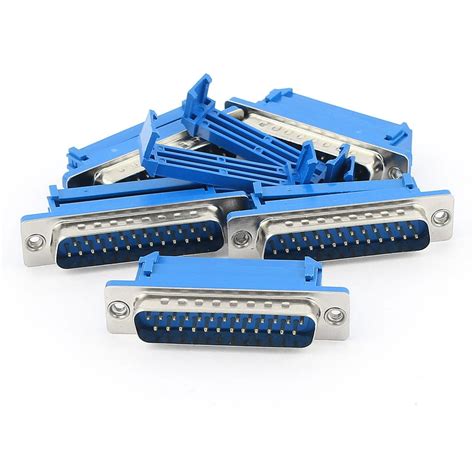 5Pcs Parallel Port DB25 Male IDC Crimp Connector for Flat Ribbon Cable ...