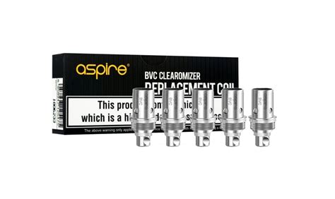 Aspire BVC Coils UK - Pack of 5 Coils For £7.99 - Rossat Vape