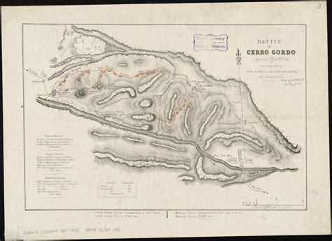 Battle of Cerro Gordo, April 17th & 18th 1847 - Norman B. Leventhal Map ...