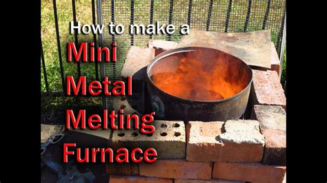 How to make a Mini metal Melting Furnace - YouTube