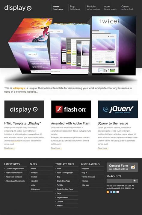 14 Amazing Portfolio Website Templates with 3D Slider Free Website ...