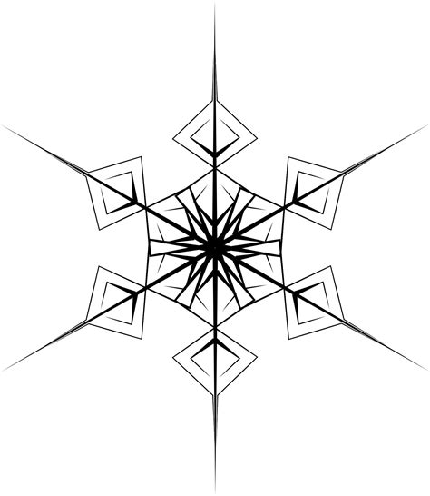 Free Images - crystal hexagonal snowflake 152361