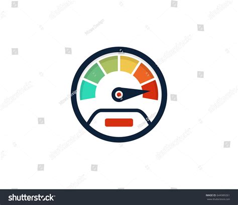 Speedometer Icon Logo Design Element | Logos design, Design elements ...