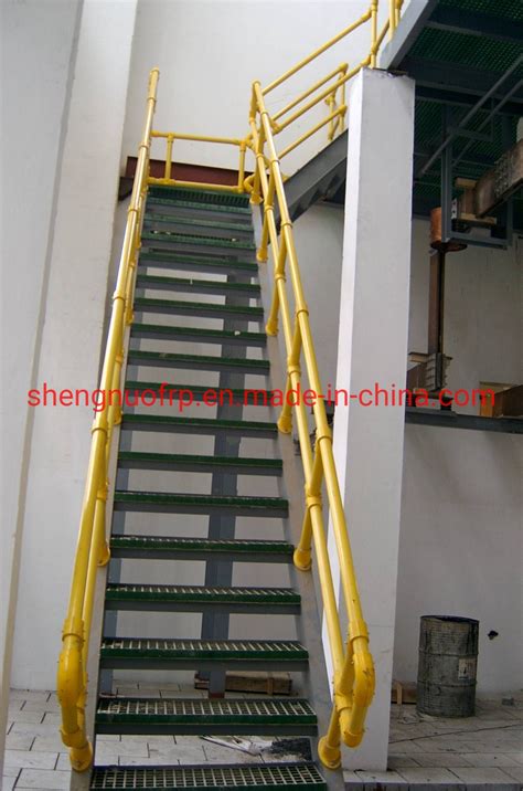 FRP Safety Fence System Fiberglass Step System - China FRP Ladder and FRP Handrail