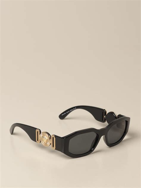 VERSACE: sunglasses in acetate with a medusa head | Glasses Versace Men Black | Glasses Versace ...