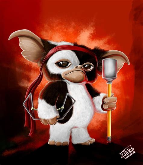 Gizmo rambo | Gremlins art, Gremlins gizmo, Gremlins