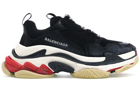 Balenciaga Triple S Black White Red - 483513-W06E1-1000