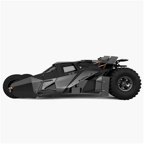 realistic batmobile tumbler 3d model