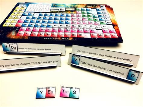 Periodic Table of Elements Word Game in a Tray Laser Cut Educational ...