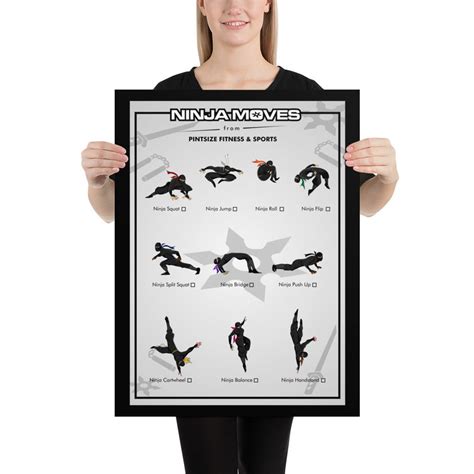 Ninja Moves Poster for Kids - Etsy