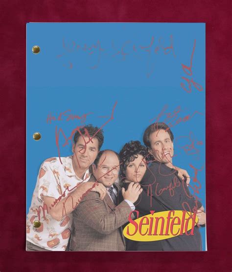 Seinfeld Tv Script W/ Reproduction Signatures Seinfeld, Dreyfus ...