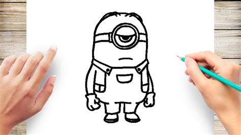 How To Draw A Minion Step By Step Youtube