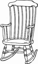 Vintage Rocking Chair coloring Page  ColouringPages sketch template
