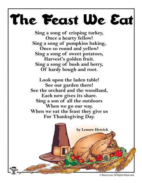 Thanksgiving Kids Poems | Woo! Jr. Kids Activities : Children's Publishing