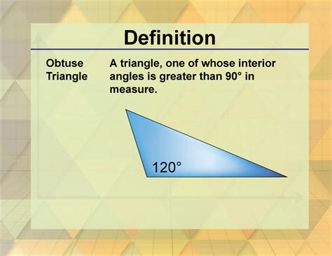 Obtuse Triangles Examples