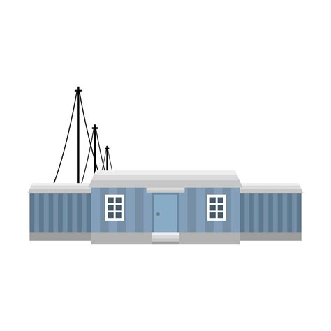 blue house with antenna vector design 2737421 Vector Art at Vecteezy