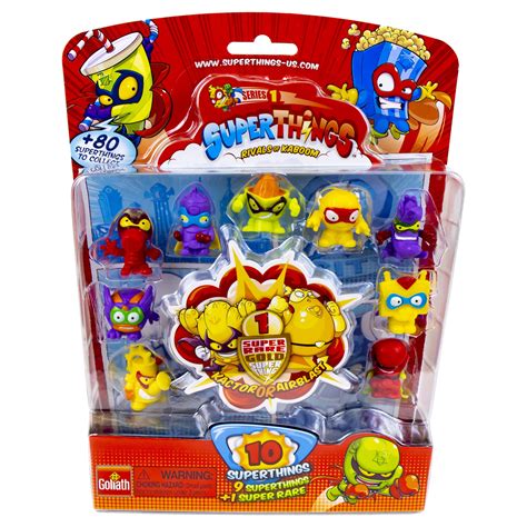 Buy SuperThings Series 1 - Blister Pack (10) by Goliath - Contains 9 SuperThings and 1 Super ...