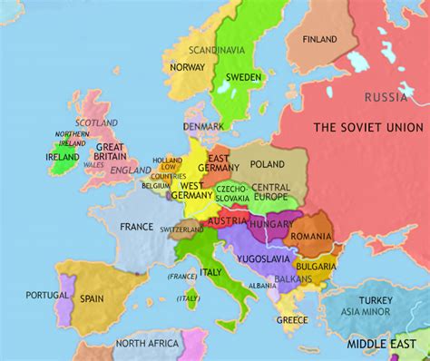 Map of the World, 1960: World War II and Cold War History | TimeMaps