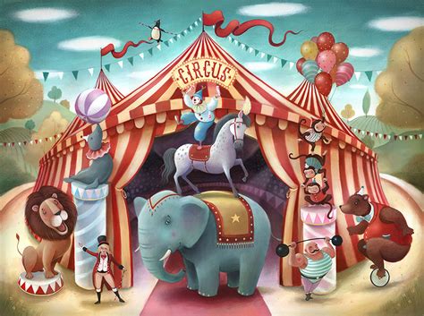 Circus Illustrations - Richard Johnson Illustrator