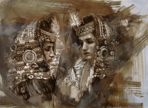 004 Kazakhstan Culture Painting by Mahnoor Shah