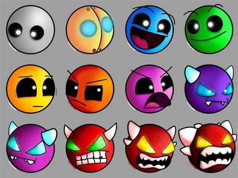 Geometry Dash Difficulties Pack by CJDrawingsXD on DeviantArt | Geometry dash wallpaper ...