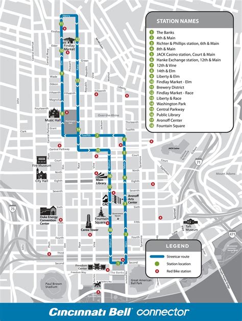 Official Map – Cincinnati Bell Connector Streetcar... - Transit Maps