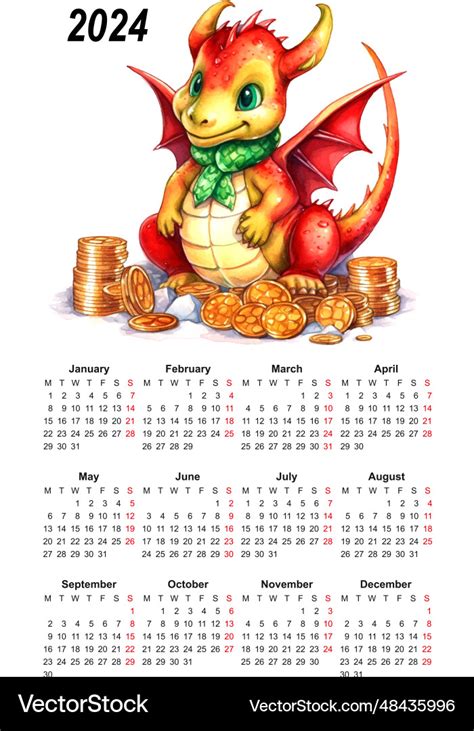 Year Of The Dragon 2024 Calendar Images - Uta Libbey