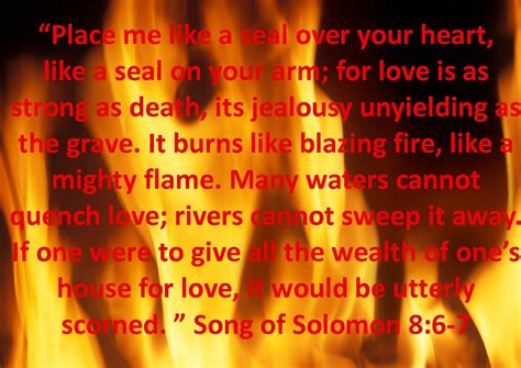 Meditate on Song of Solomon 8:6-7 for your marriage. from Becoming His ...