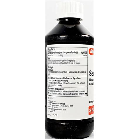 Rugby Senna Liquid (Chocolate Flavor) 8 fl oz – Hargraves Online Healthcare